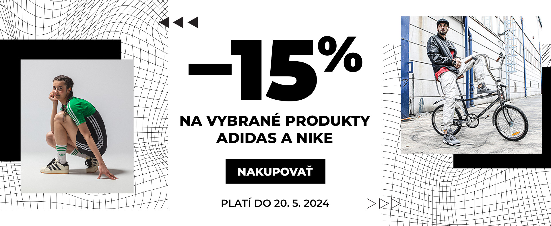 -15 % na Nike a adidas