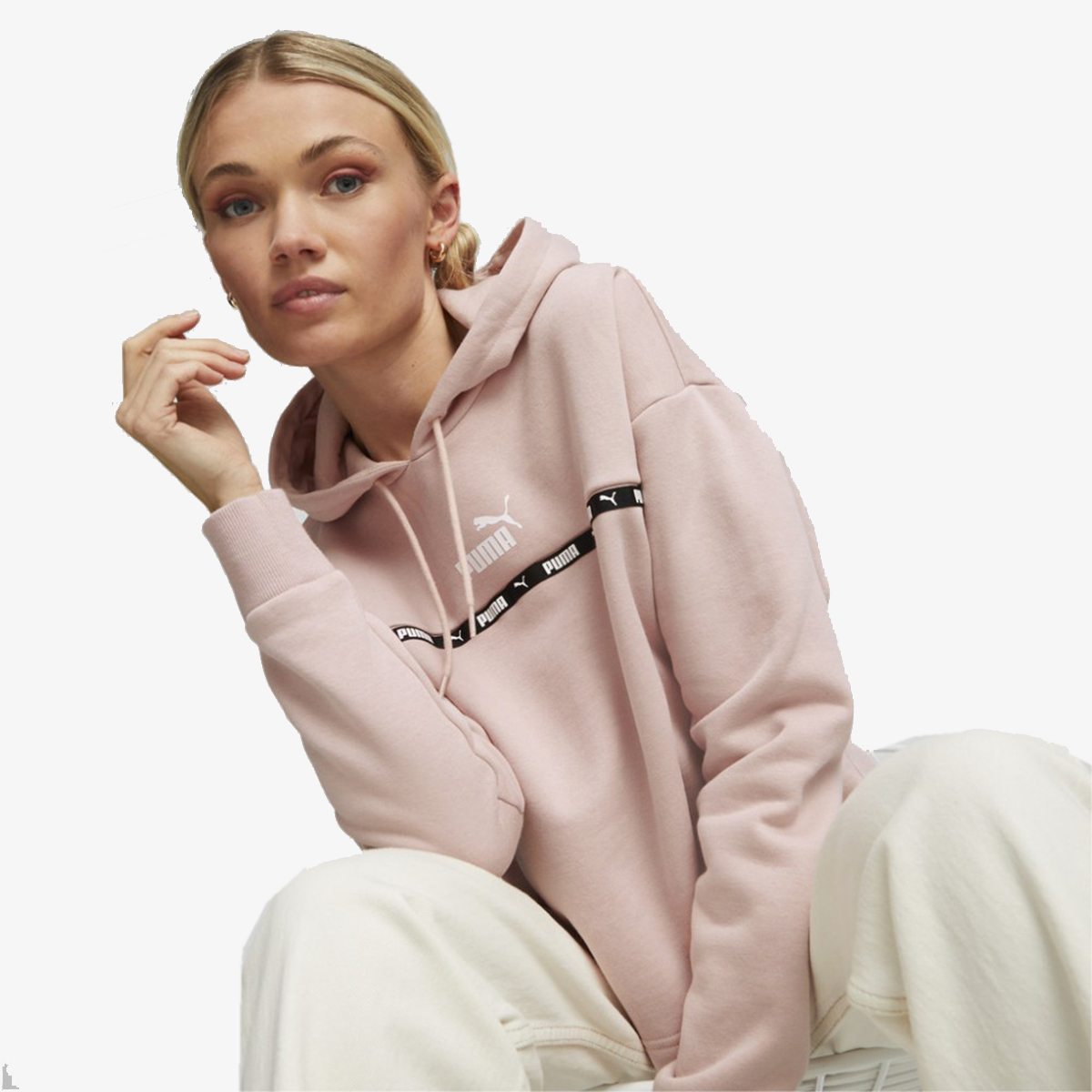 PUMA POWER TAPE HOODIE FL ROSE QUARTZ Buzz Online Shop