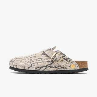 Birkenstock Boston Print LEVE Snake Oyster 