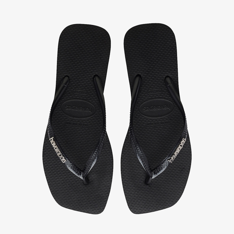 HAVAIANAS SLIM SQUARE LOGO METALLIC 