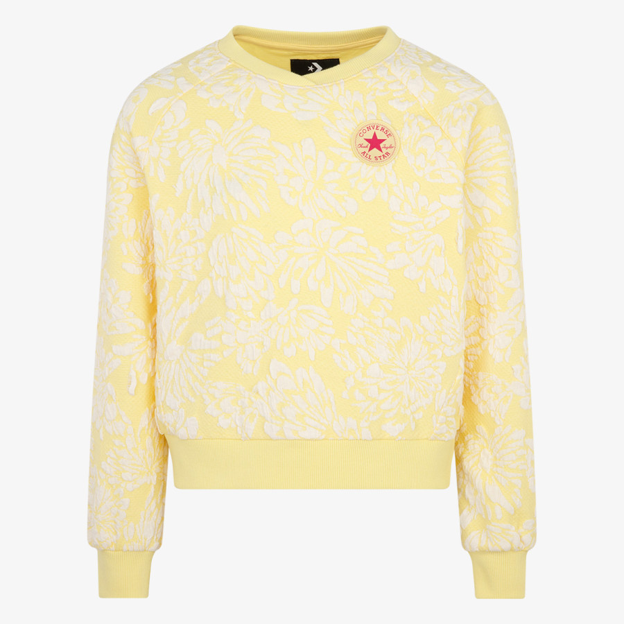 CONVERSE CNVG FLORAL JACQUARD CREWNECK 