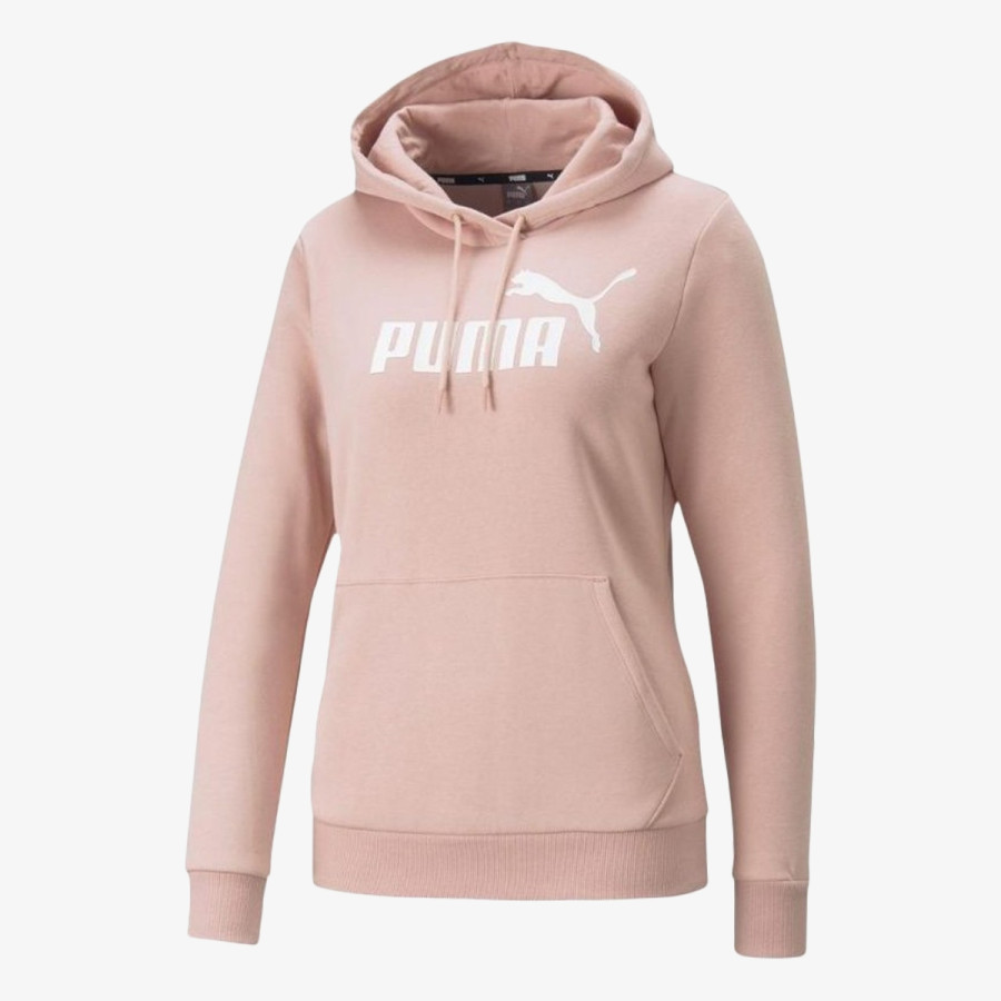 PUMA ESS LOGO HOODIE FL S ROSE QUARTZ 