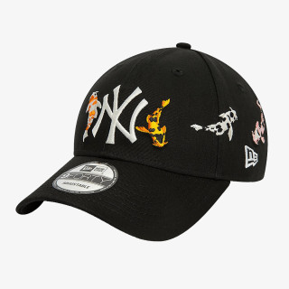 NEW ERA KOI FISH 9FORTY NEYYAN  BLKWHI 