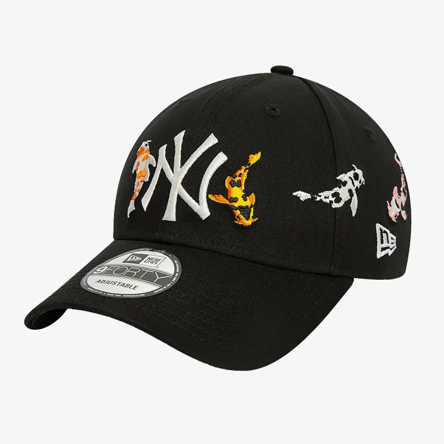 NEW ERA KOI FISH 9FORTY NEYYAN  BLKWHI 
