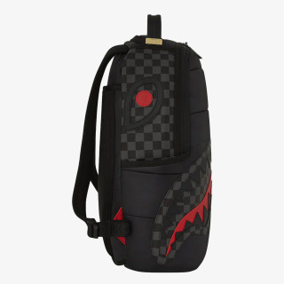SPRAYGROUND BLACK PUFFER GREY CHECK BACKPACK 