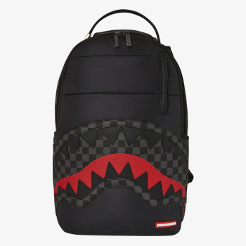 SPRAYGROUND BLACK PUFFER GREY CHECK BACKPACK 