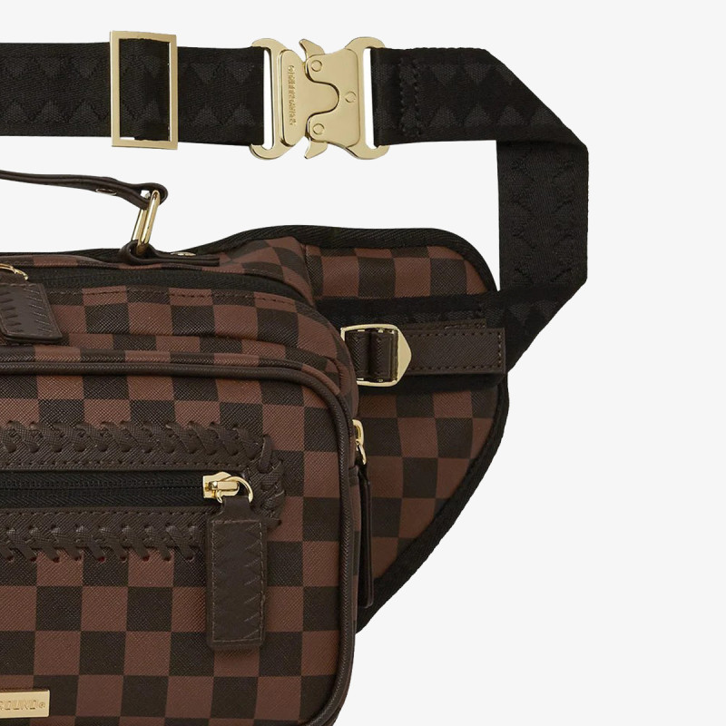 SPRAYGROUND CORE EMBOSS CHECK CARGO CROSSBODY 