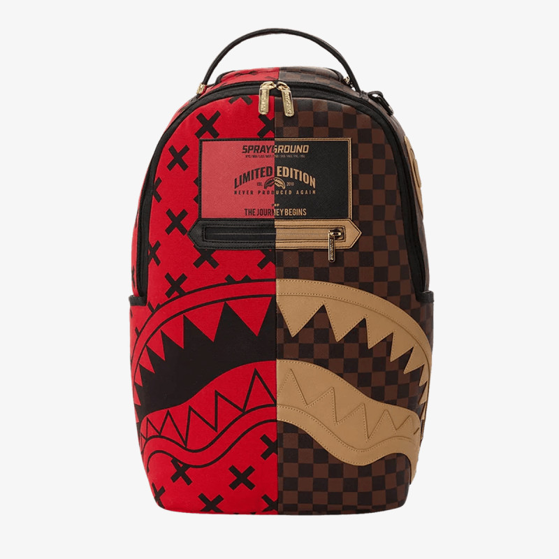 SPRAYGROUND REVERSE HALF SPLIT BACKPACK 
