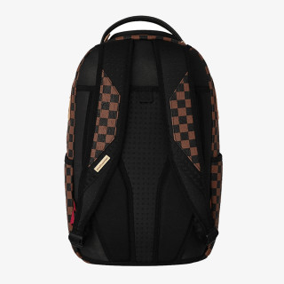 SPRAYGROUND EMBOSSED CHECK BROWN BACKPACK 