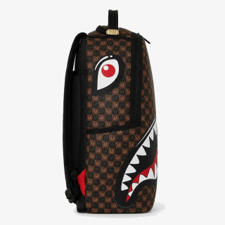 SPRAYGROUND SHARKS IN PARIS WTF BUBBLE BROWN CHECK B 