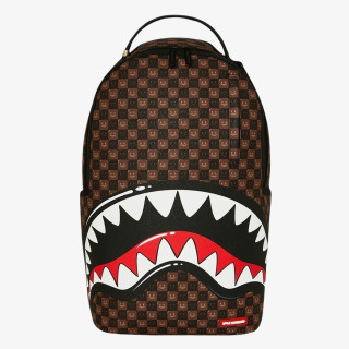 SPRAYGROUND SHARKS IN PARIS WTF BUBBLE BROWN CHECK B 