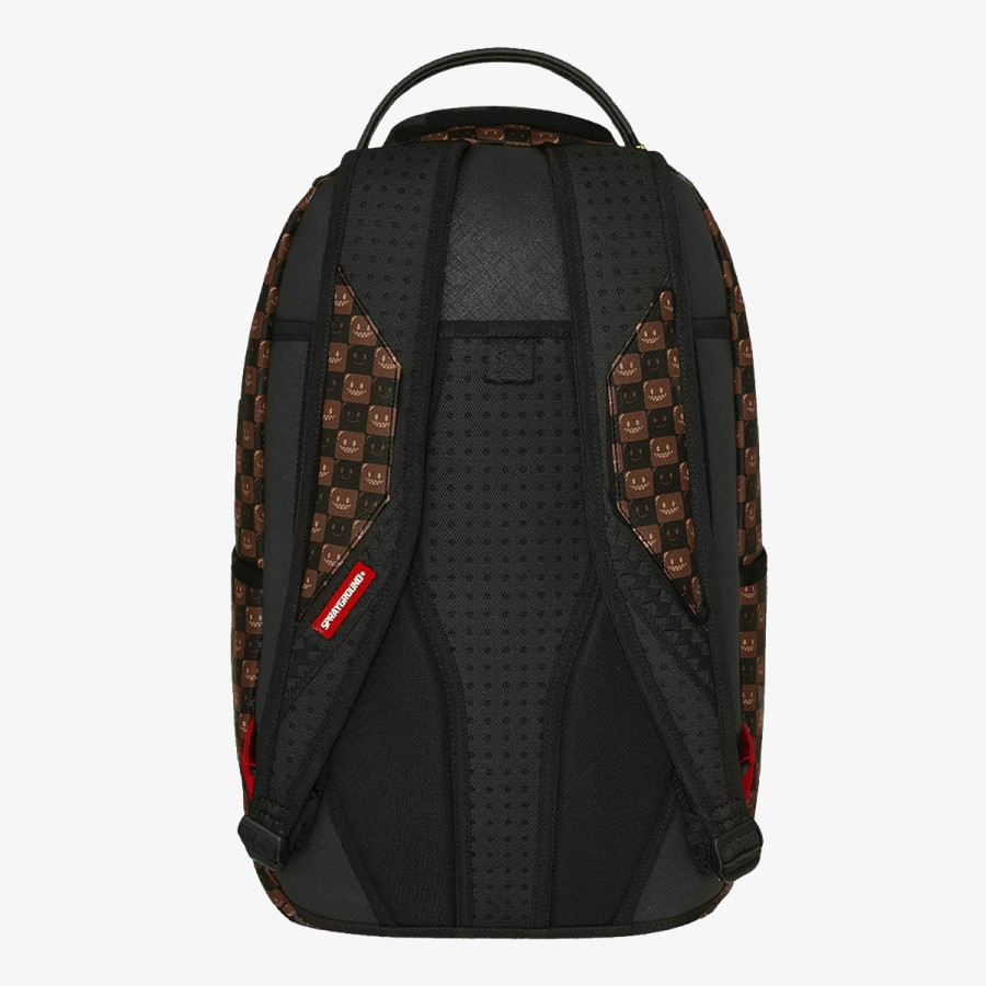SPRAYGROUND SHARKS IN PARIS WTF BUBBLE BROWN CHECK B 