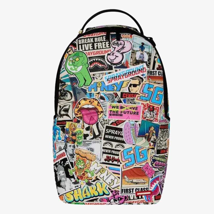 SPRAYGROUND PUNK STICKER SHARK BACKPACK 