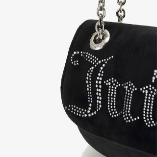 Juicy Couture Kimberly Crossbody w/ Fla Polyester Blac 