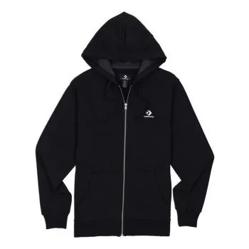 CONVERSE EMBROIDERED STAR CHEVRON FRENCH TERRY FULL ZIP HOODIE 