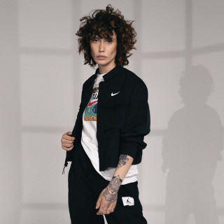 Nike W NSW ESSNTL WVN JKT FIELD 