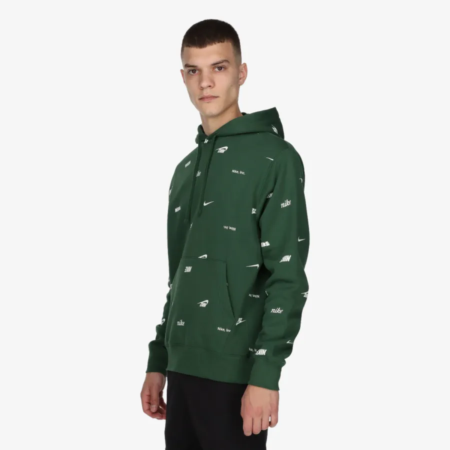 NIKE M NK CLUB+ BB PO AOP HOODIE 