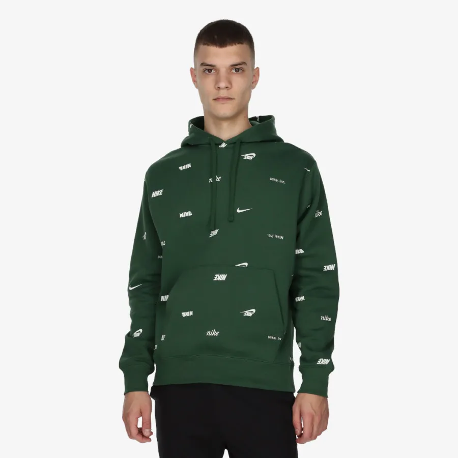 NIKE M NK CLUB+ BB PO AOP HOODIE 