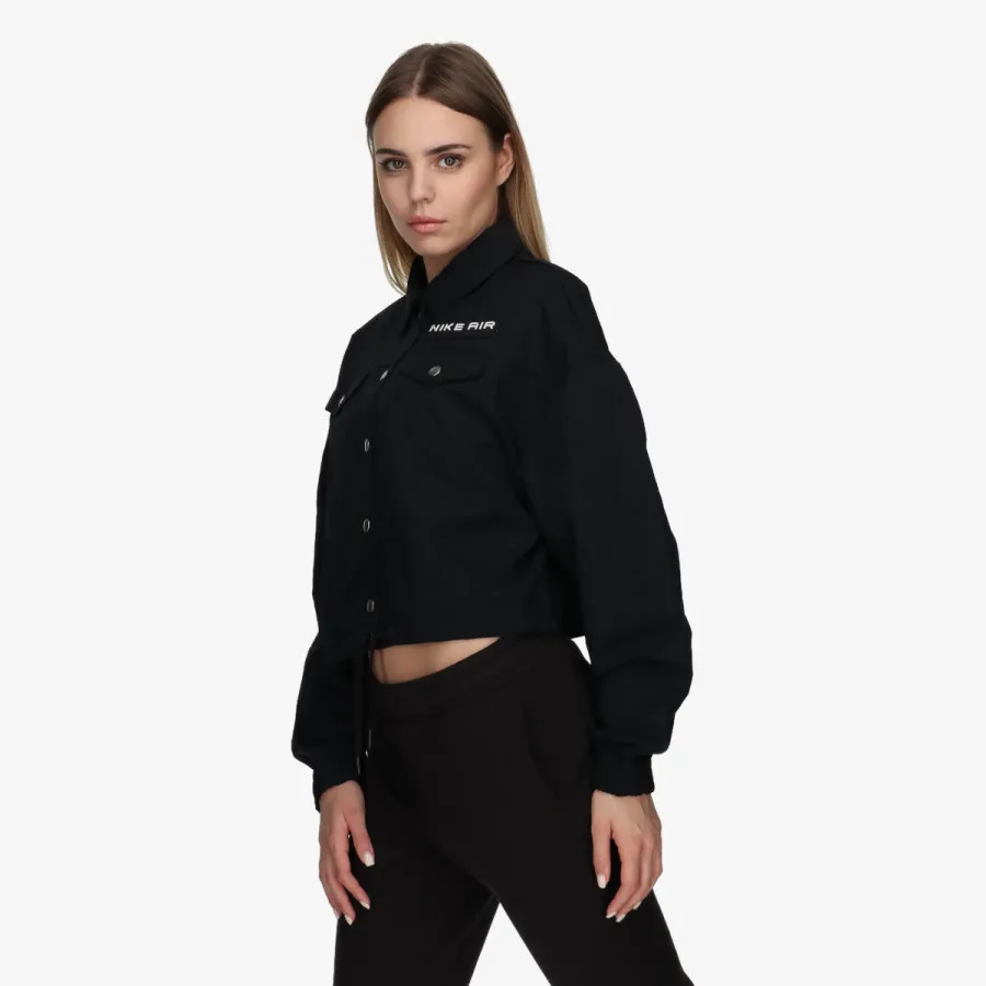 NIKE W NSW AIR WVN MOD CROP JKT 