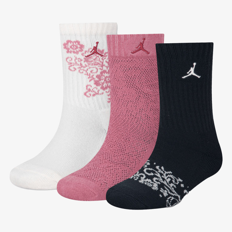 JORDAN JHG FLORAL LACE 3PK CREW 