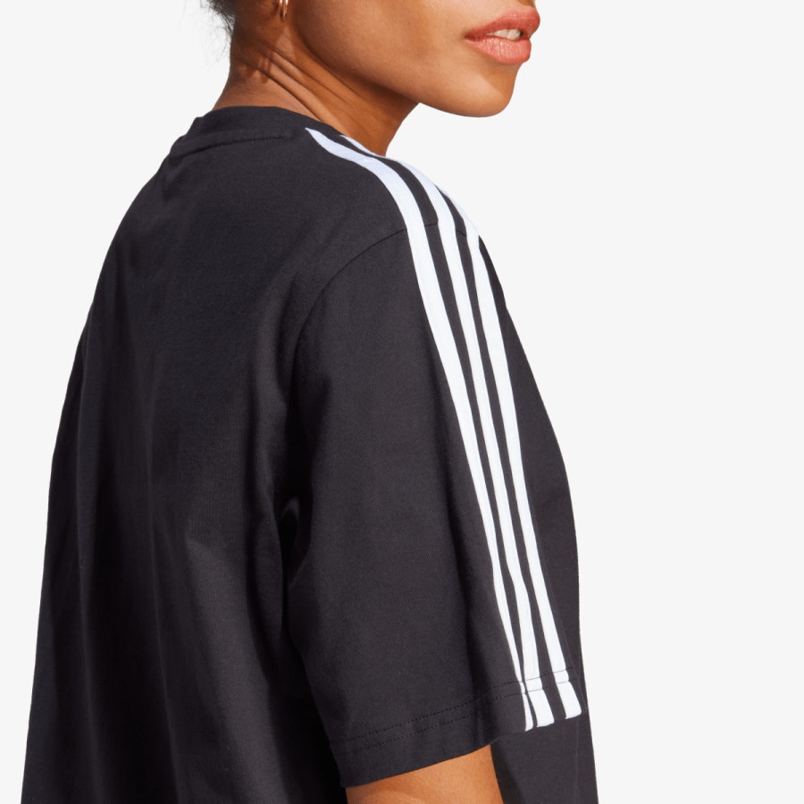 adidas Šaty Essentials 3-Stripes Single Jersey Boyfriend Tee 