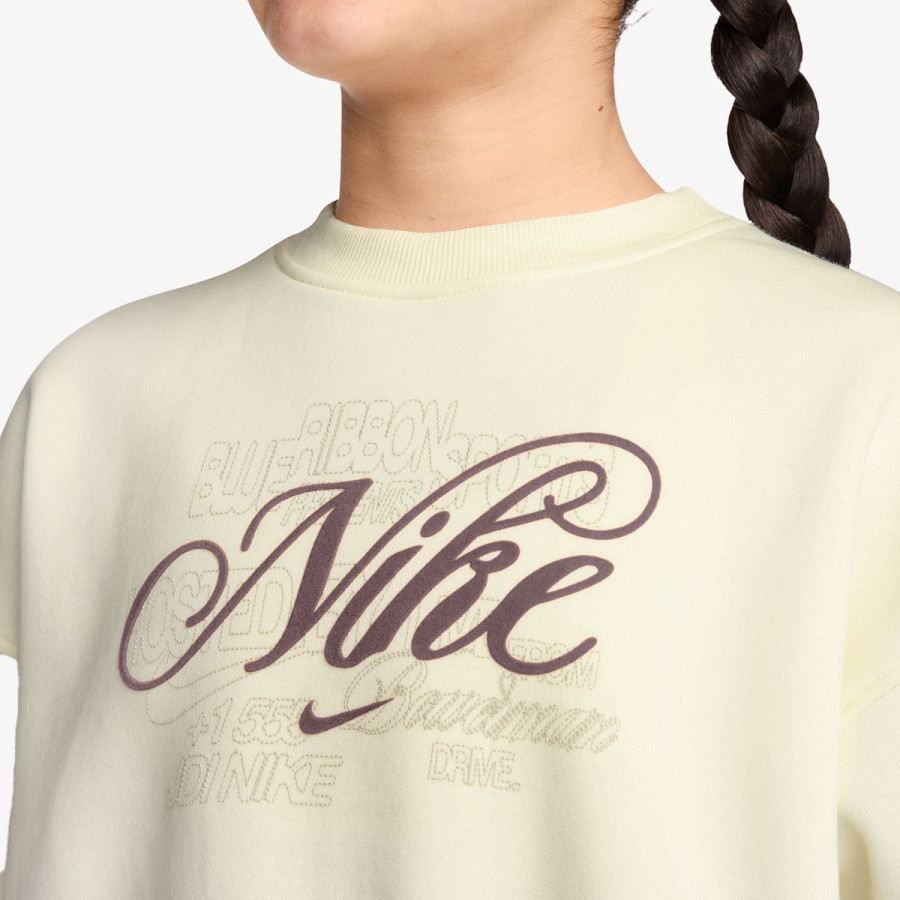 Nike G NSW CLUB FLC BXY CREW GFX 