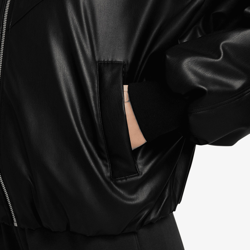 Nike W NK TF PLEATHER BOMBER JKT 