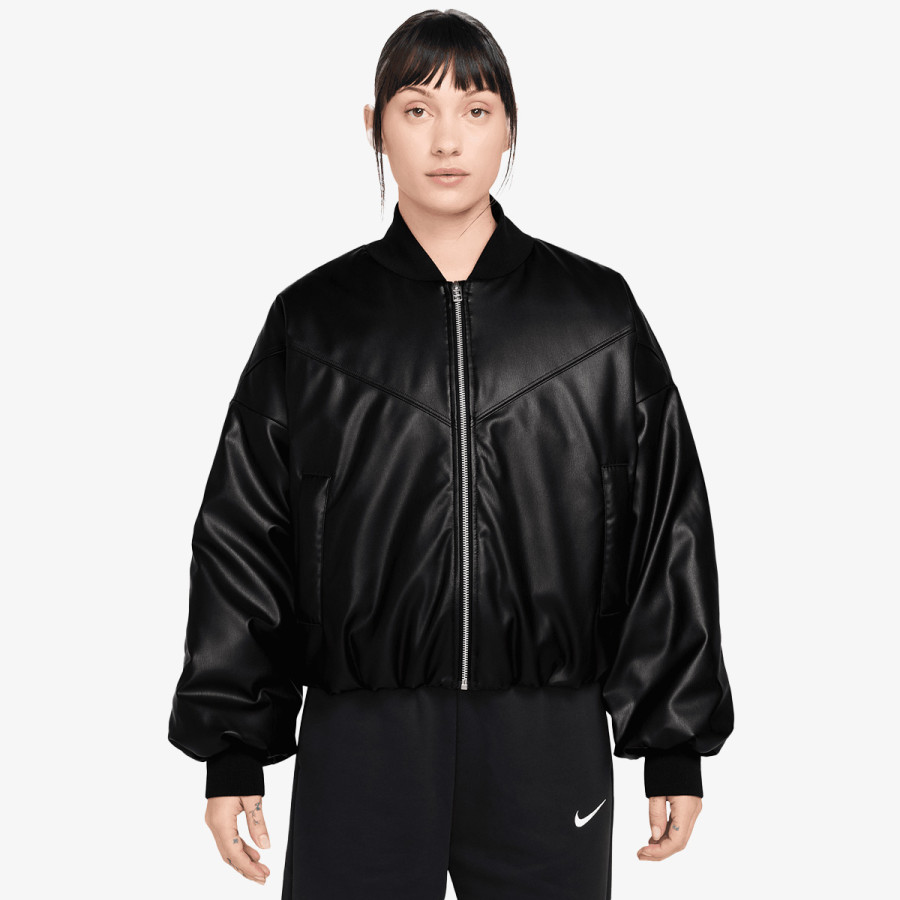 Nike W NK TF PLEATHER BOMBER JKT 