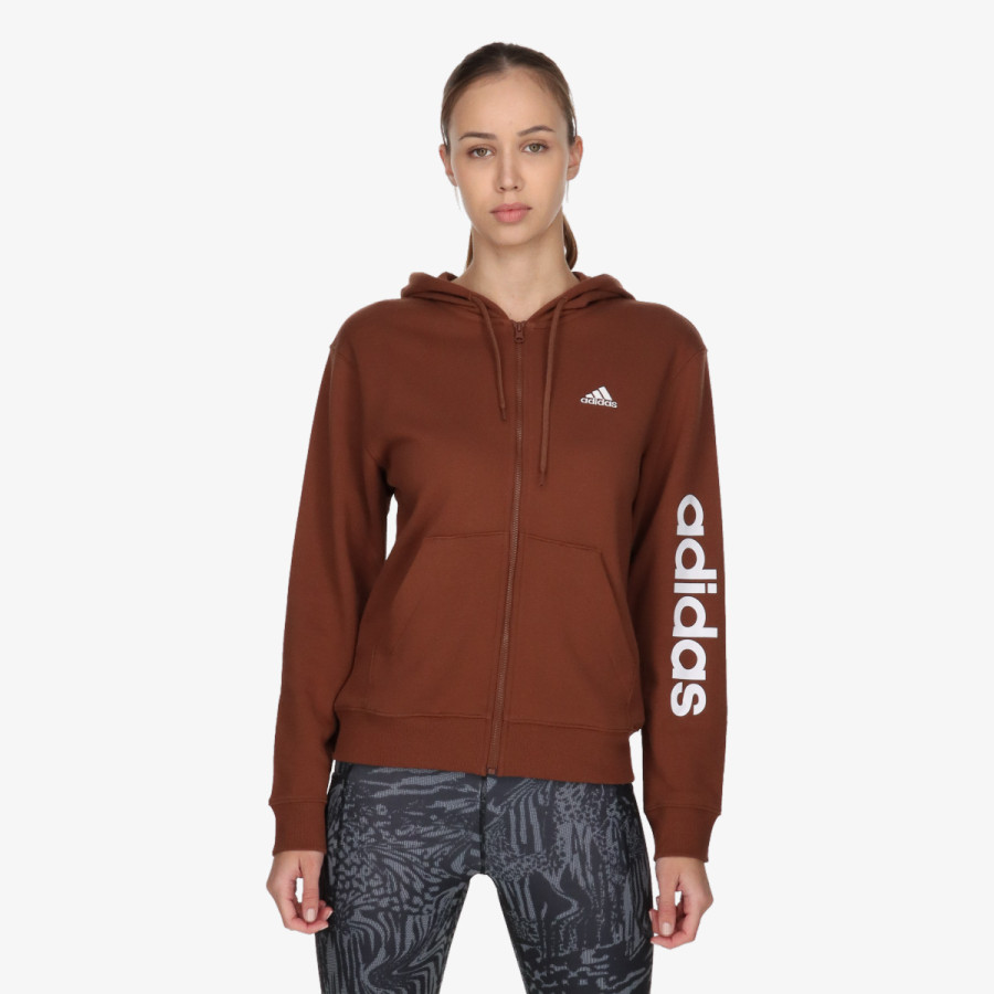 adidas Mikina s kapucňou Essentials Linear Full-Zip French Terry 