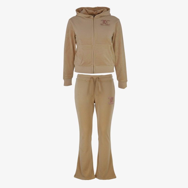 Juicy Couture ZIP THRU HOODIE AND BOOTCUT JOG SET 