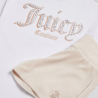 Juicy Couture Oversize Tee & Velour Short Set 