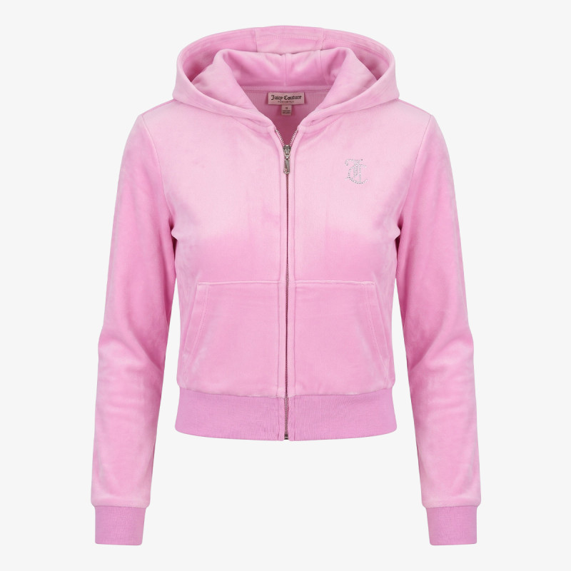 Juicy Couture DIAMANTE VELOUR ZIP THROUGH & BOOTCUT JO 