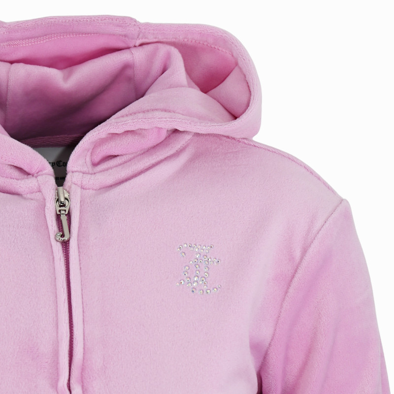 Juicy Couture DIAMANTE VELOUR ZIP THROUGH & BOOTCUT JO 