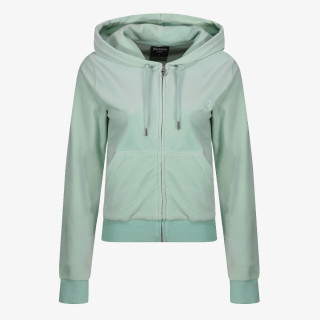 Juicy Couture ZIP THROUGH HOODIE WITH  ZIP PULL &  JC 