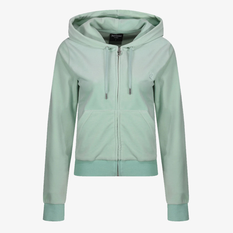 Juicy Couture ZIP THROUGH HOODIE WITH  ZIP PULL &  JC 