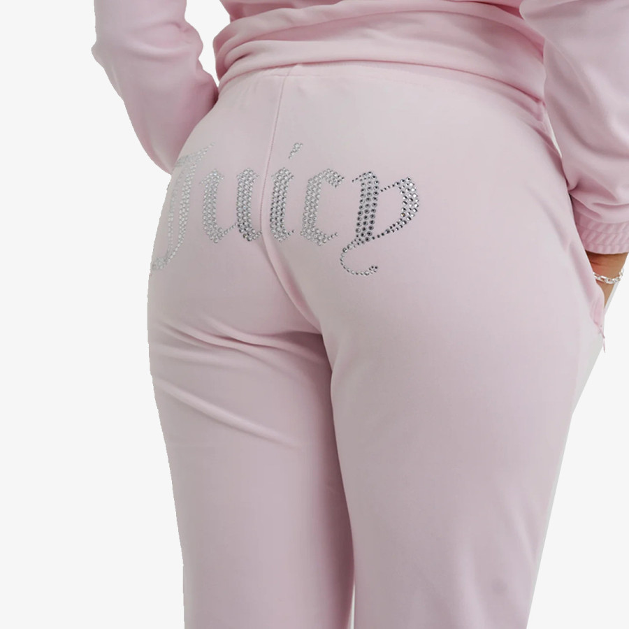 Juicy Couture VELOUR TRACK PANT WITH DIAMANTE BRANDIN 