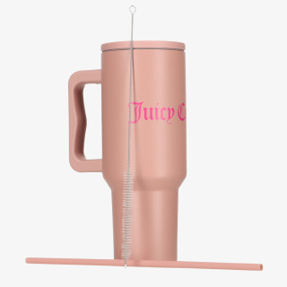 Juicy Couture Steel Tumbler With Straw 