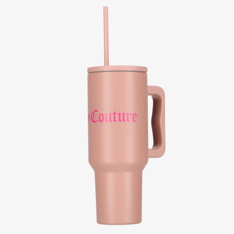Juicy Couture Steel Tumbler With Straw 