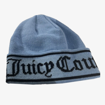 JUICY COUTURE INGRID FLAT KNIT BEANIE 