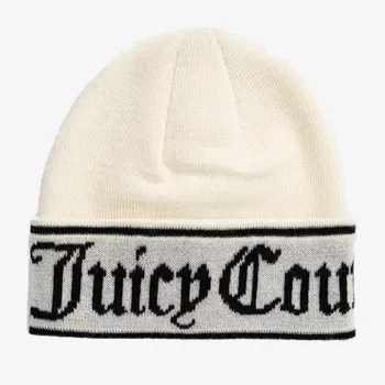 JUICY COUTURE INGRID FLAT KNIT BEANIE 