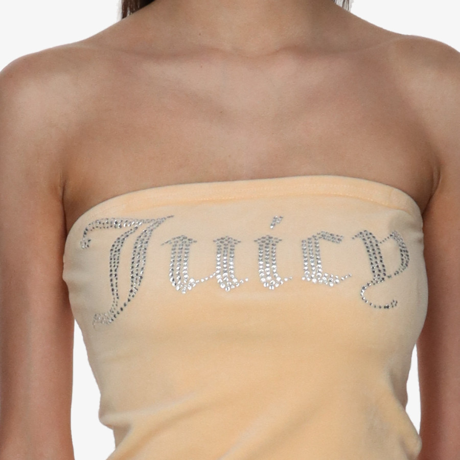 JUICY COUTURE VELOUR BANDEAU BOOB TUBE 