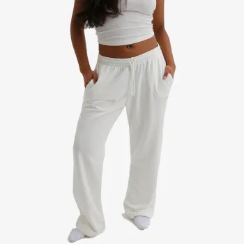JUICY COUTURE COSY FLEECE LOOSE FITTED WIDE LEG PANT 