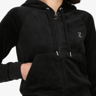 JUICY COUTURE CLASSIC VELOUR HOODIE WITH JUICY  LOGO 