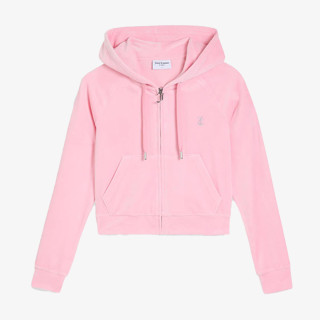 Juicy Couture CLASSIC VELOUR HOODIE WITH JUICY  LOGO 
