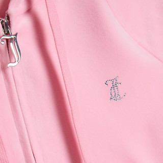 Juicy Couture CLASSIC VELOUR HOODIE WITH JUICY  LOGO 