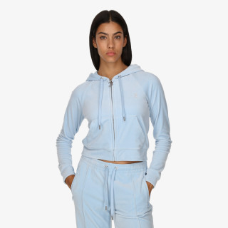 Juicy Couture Juicy Couture CLASSIC VELOUR HOODIE WITH JUICY  LOGO 