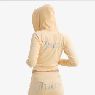 JUICY COUTURE CLASSIC VELOUR HOODIE WITH JUICY  LOGO 