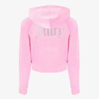 Juicy Couture CLASSIC VELOUR HOODIE WITH JUICY  LOGO 