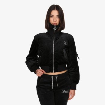 Juicy Couture RYDELL DIAMANTE BOMBER COAT 