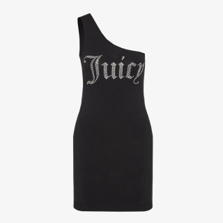 Juicy Couture ASYMMETRIC FITTED DRESS WITH DIAMANTE 